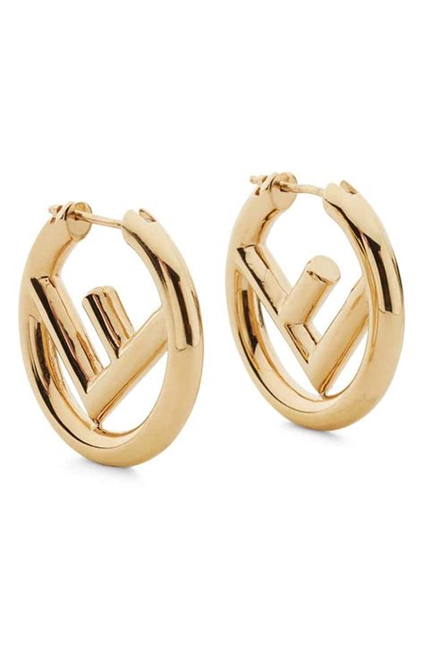 fendi pink hoops|vintage Fendi earrings.